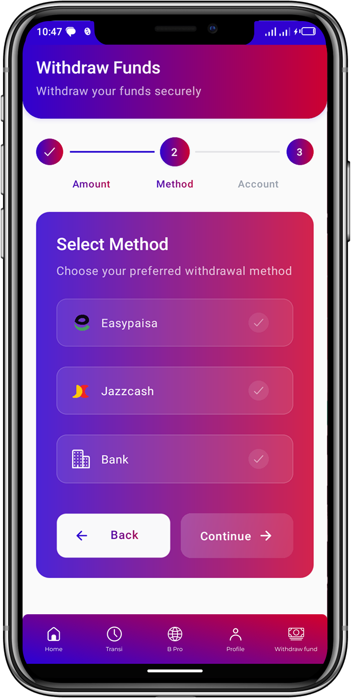 Withdraw Funds
